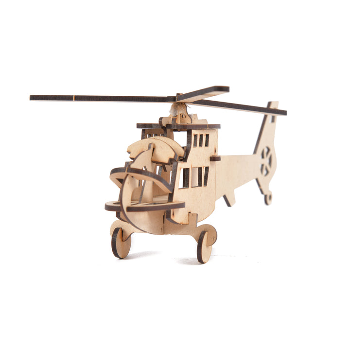 Wooden DIY Helicopter Toy Model Kit | Toy Helicopter