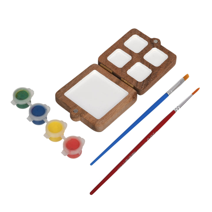Portable Wooden Colour Palette | Painting Tray (4+1)