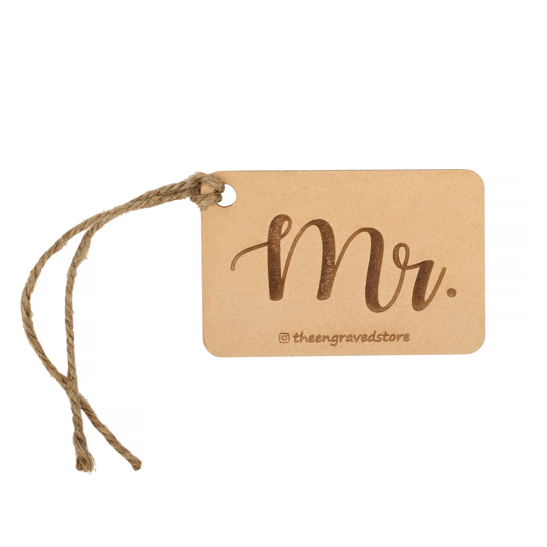 Mr. | Engraved Luggage Tag