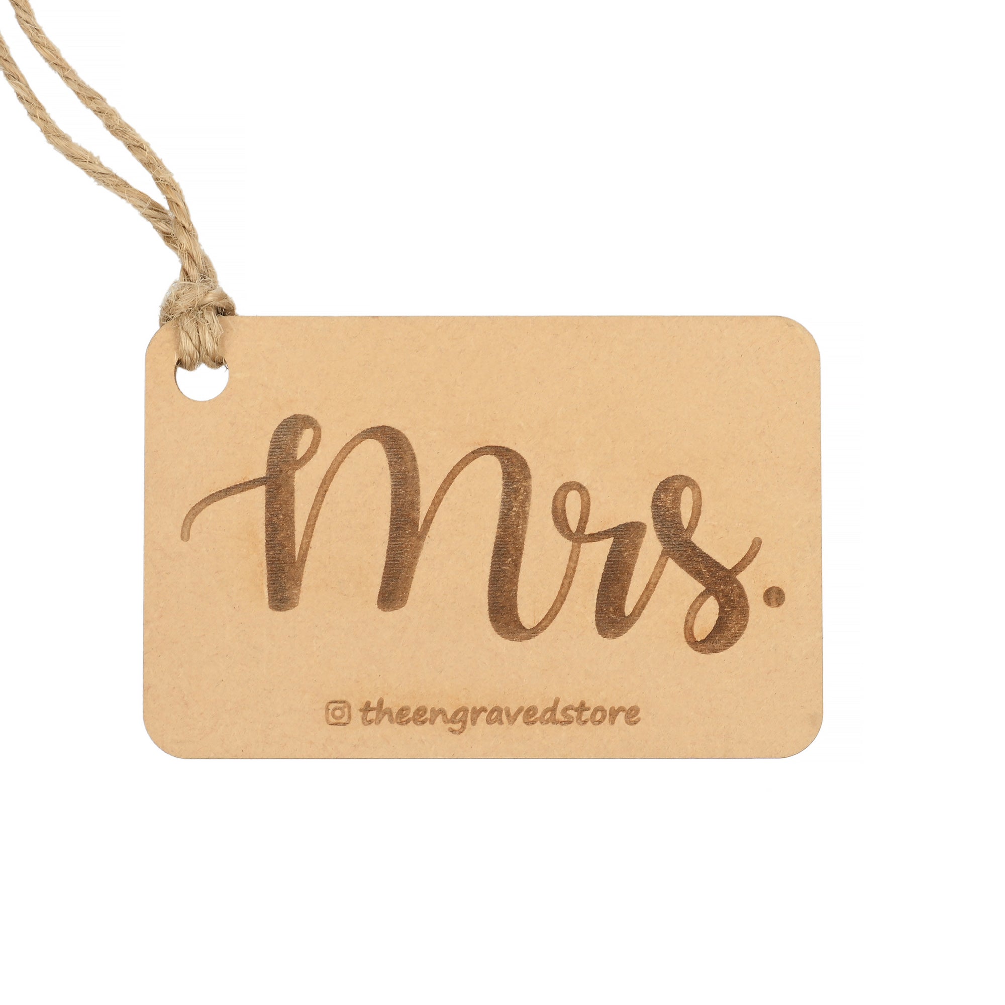 Mrs. Engraved Luggage Tag The Engraved Store