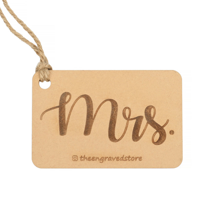 Mrs. | Engraved Luggage Tag