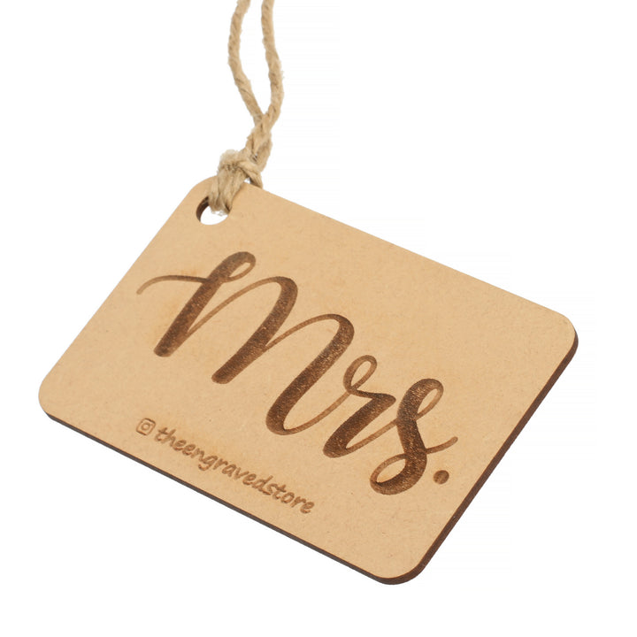 Mrs. | Engraved Luggage Tag