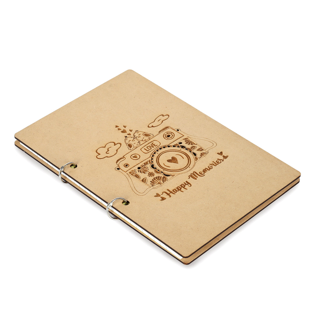Sweet Memories on wooden Notebook | Diary