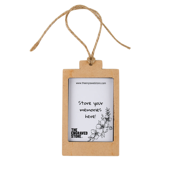 I Love You | Wooden Polaroid Photo Frame | Customised Gift - The Engraved Store