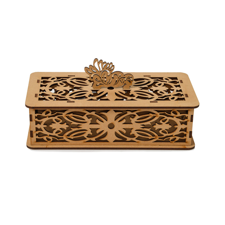 Rectangular Carved Wooden Box