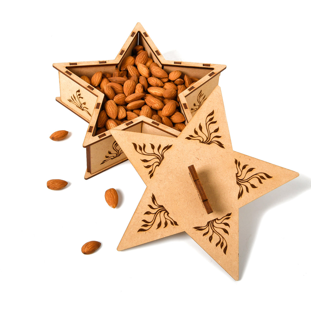 Star Wooden Gifting Box - The Engraved Store