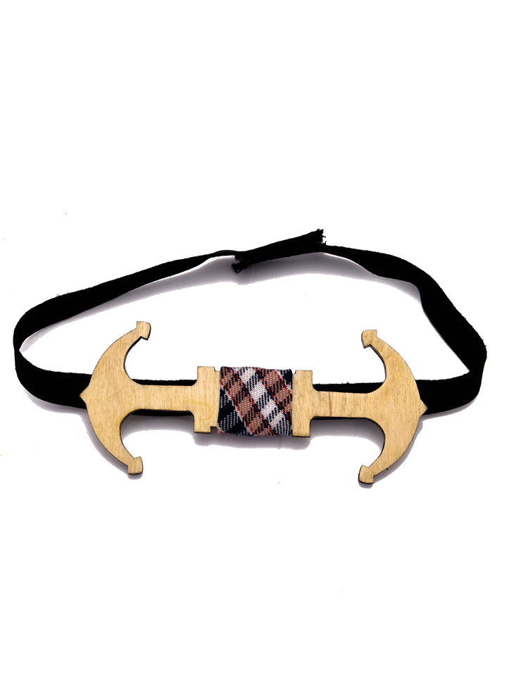 Anchor Wooden Bow Tie