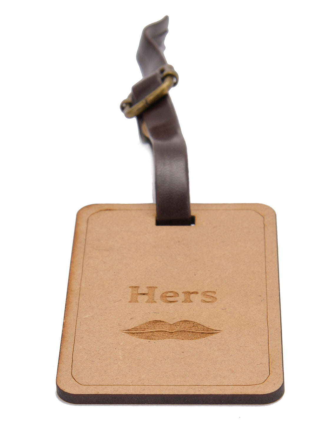 Her - Engraved Wooden Luggage Tag