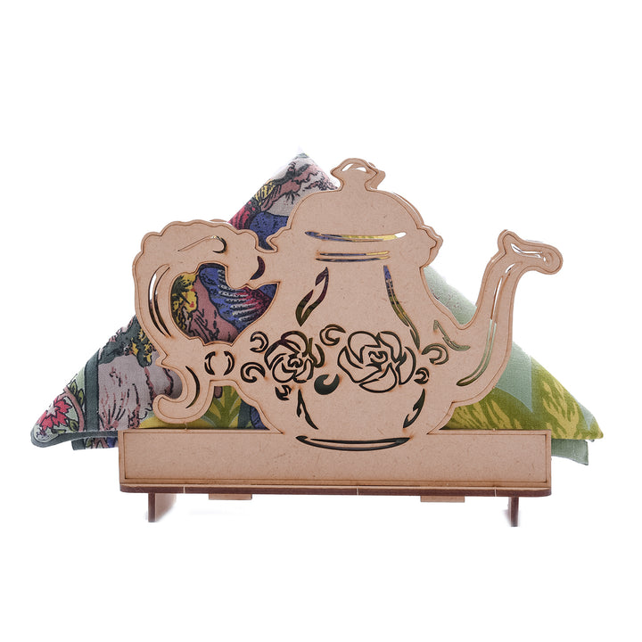Kettle Shaped Wooden Tissue Holder