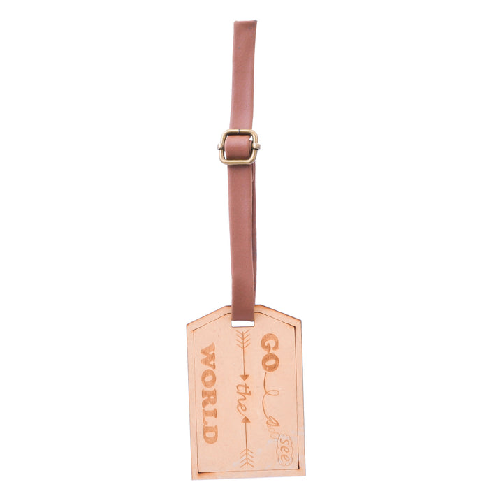 Go See The World - Engraved Bag Tag