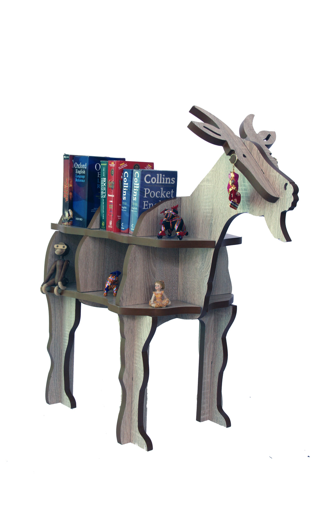 DIY Bookshelf Goat Shaped wooden - The Engraved Store