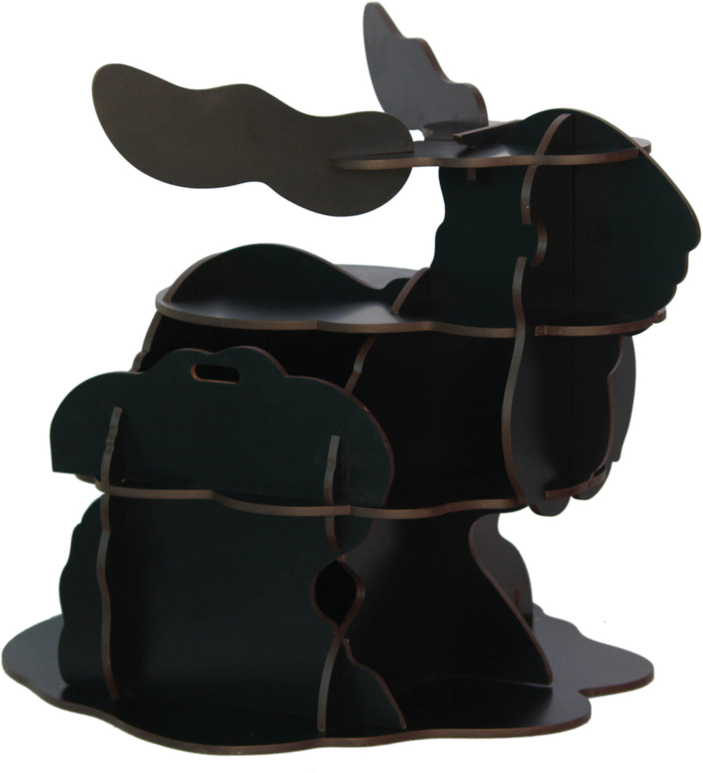Rabbit Shaped Wooden Bookshelf DIY Easy to Assemble - The Engraved Store