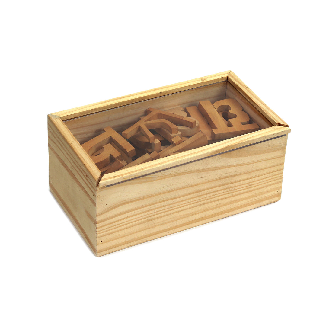 Wooden Handcrafted Hindi Alphabets, Consonants & Vowels