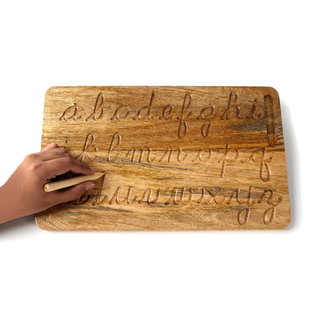 Lowercase Alphabet Cursive Tracing Board