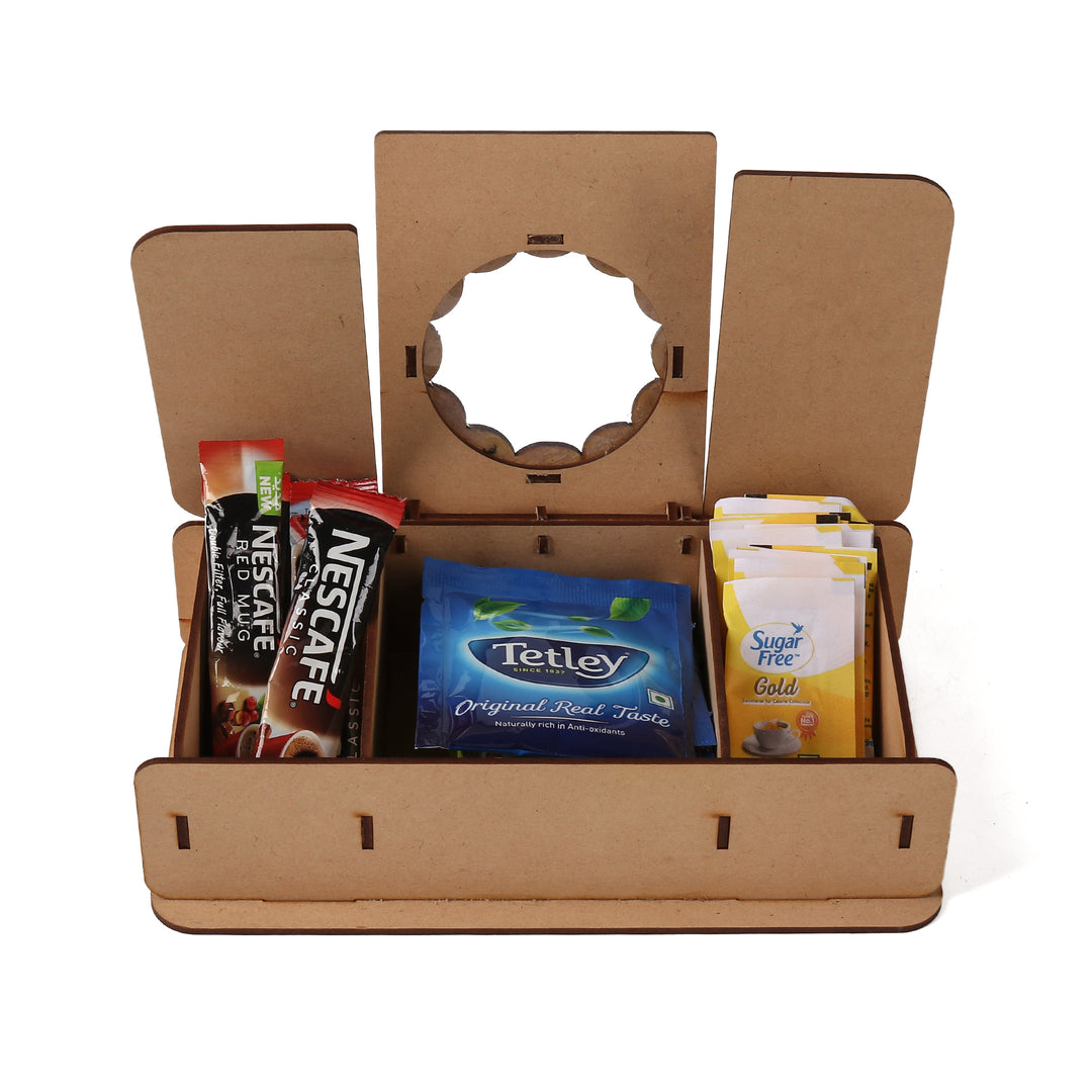 Wooden Tea Bag Box | Tea Organiser | Tea Dispenser | Tea Bag Storage