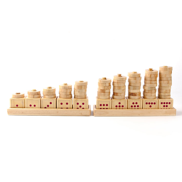 Wooden Count Match Numbers - The Engraved Store
