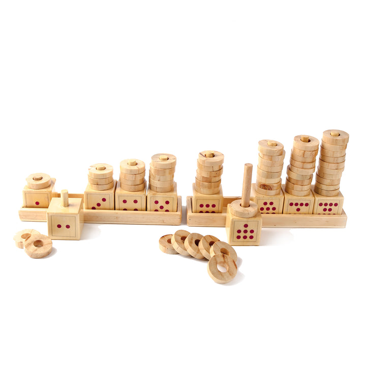 Wooden Count Match Numbers - The Engraved Store