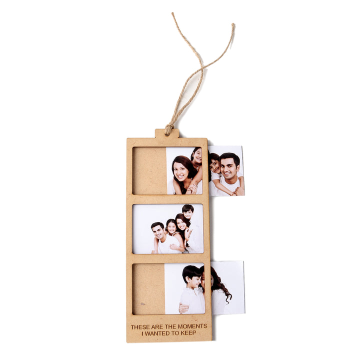 These Are The Moments I Wanted To Keep | Wooden Polaroid Photo Frame | Customised Gift