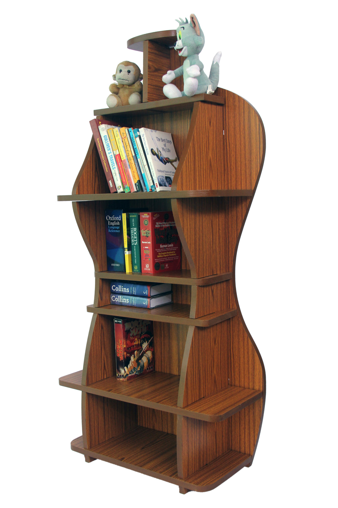 Wooden Bookshelf / Wine Cabinet - Shape of Lady - The Engraved Store