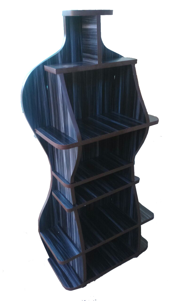 Wooden Bookshelf / Wine Cabinet - Shape of Lady - The Engraved Store