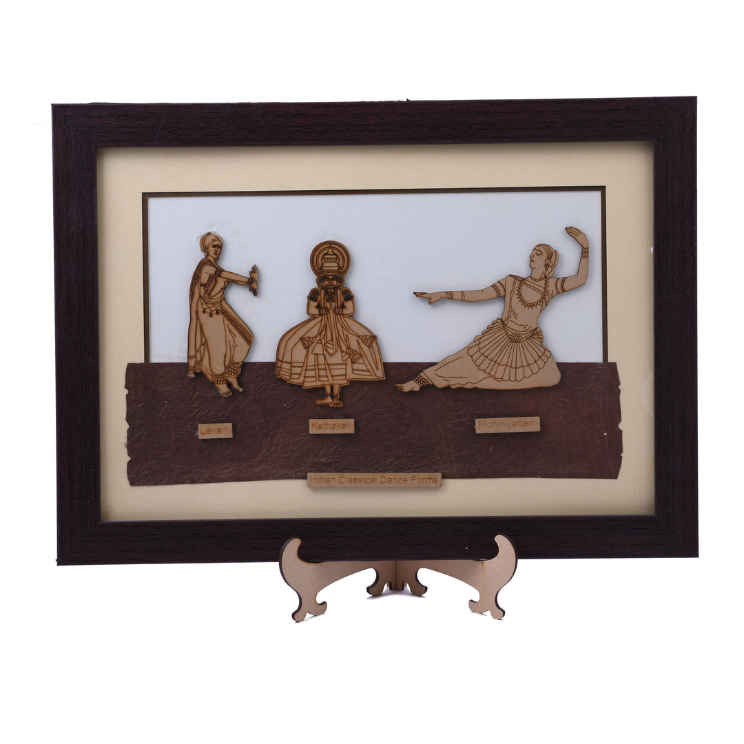 Indian Dance Forms - Wooden Frame